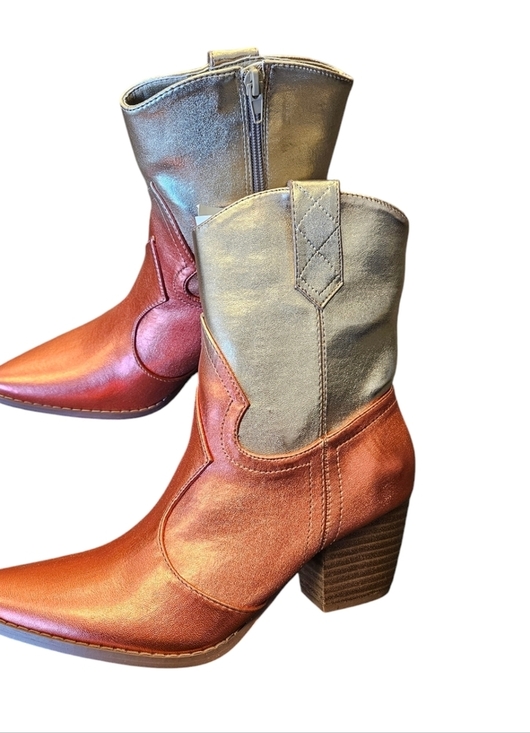 Coconuts by Matisse Bambi Gold Ombre Western Cowgirl Boots NEW - Picture 3 of 7